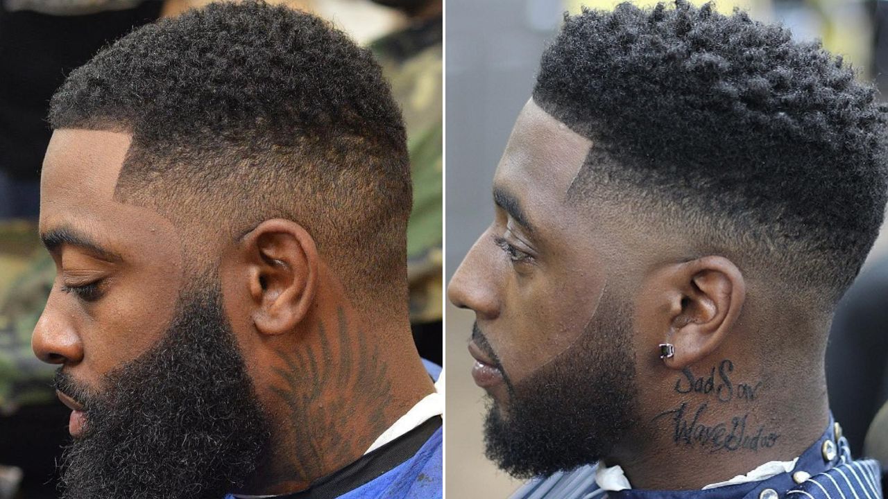 low fade haircut black