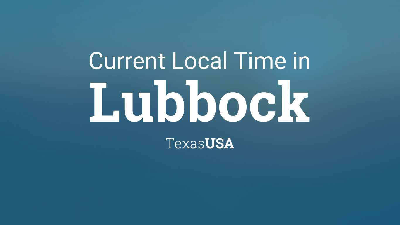 lubbock tx time zone