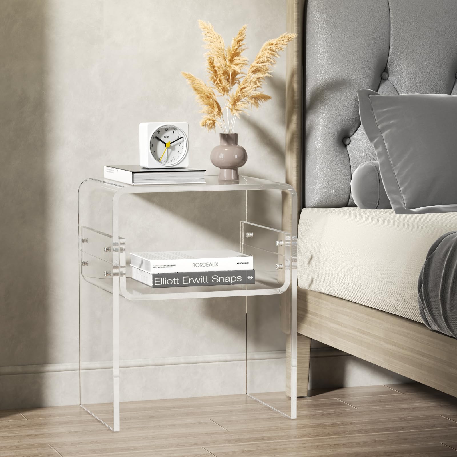 lucite side table