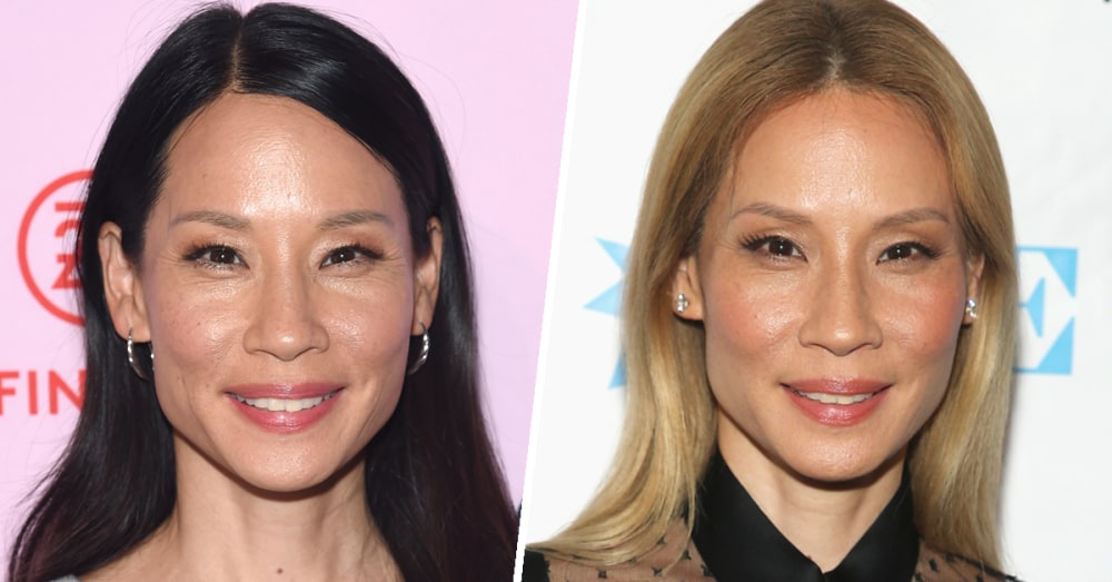 lucy liu blonde hair