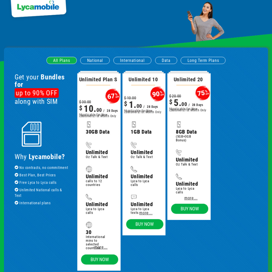 lycamobile $10 recharge