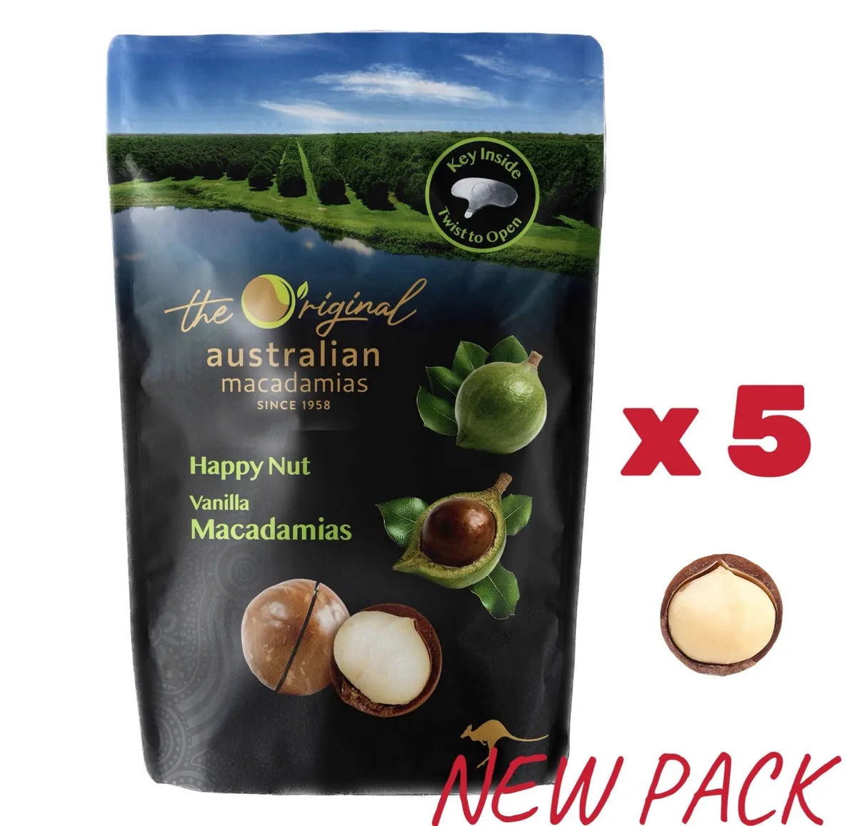 macadamias australia happy nut vanilla