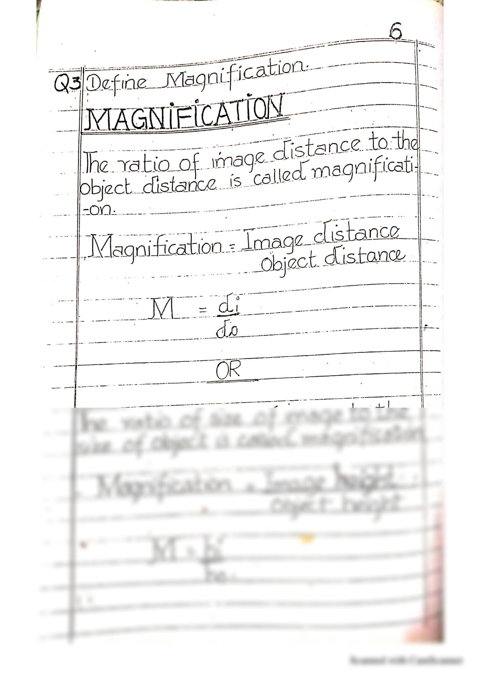 magnification value in pharmacology