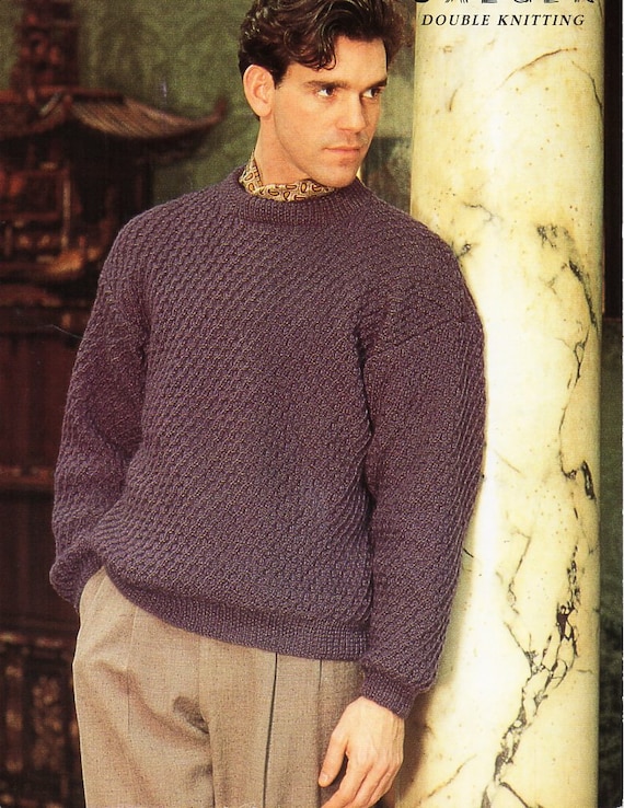 male sweater knitting patterns