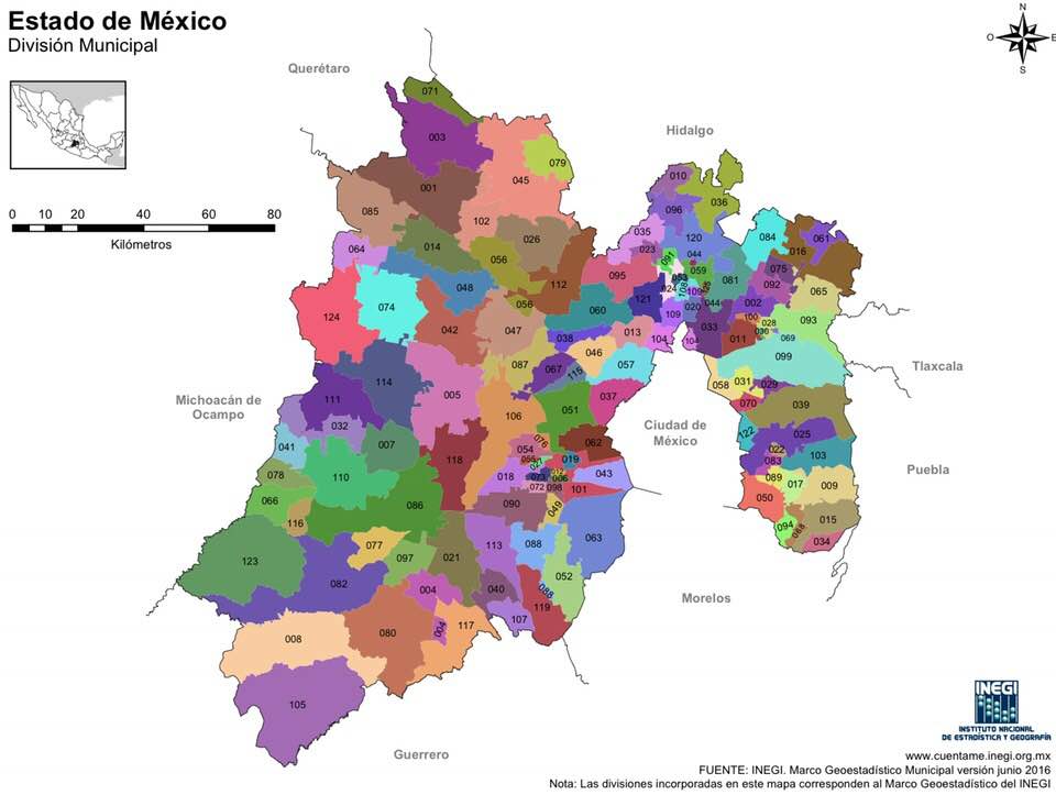 mapa del estado de méxico con nombres pdf