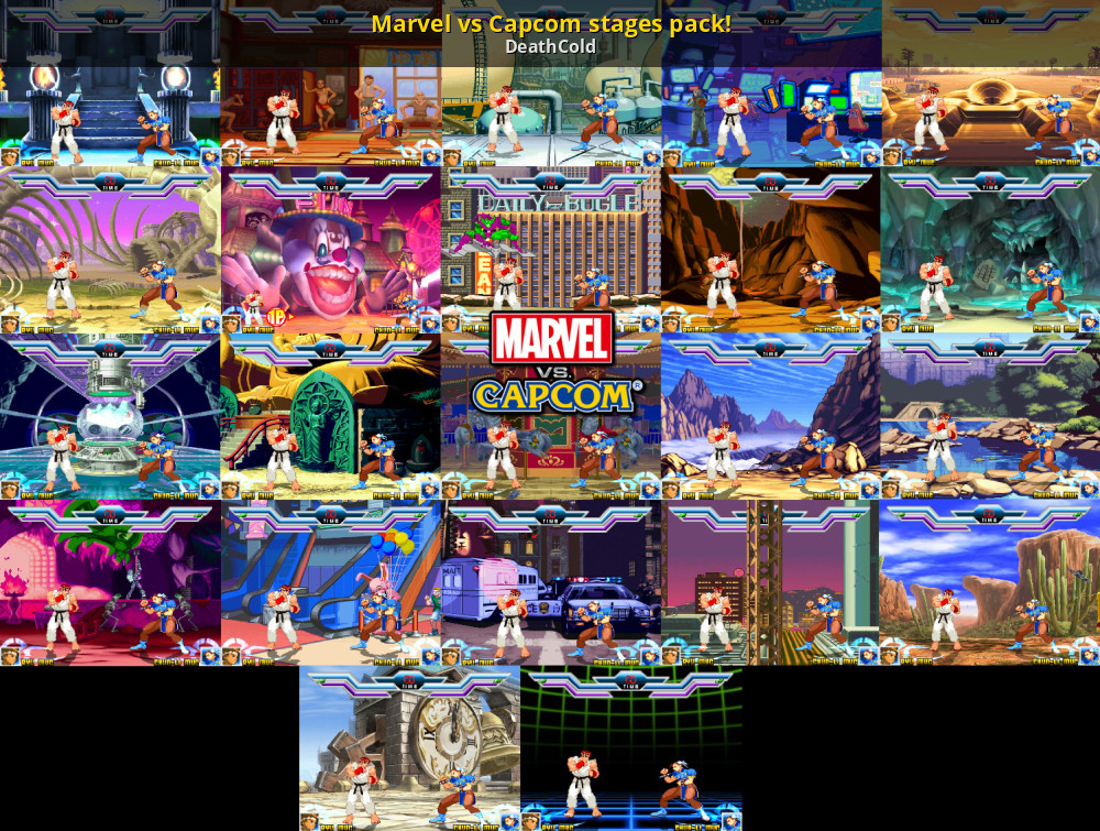 marvel vs capcom stages