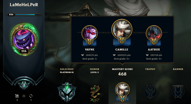 mastery points league of legends