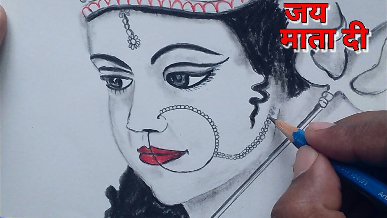 mata ki drawing