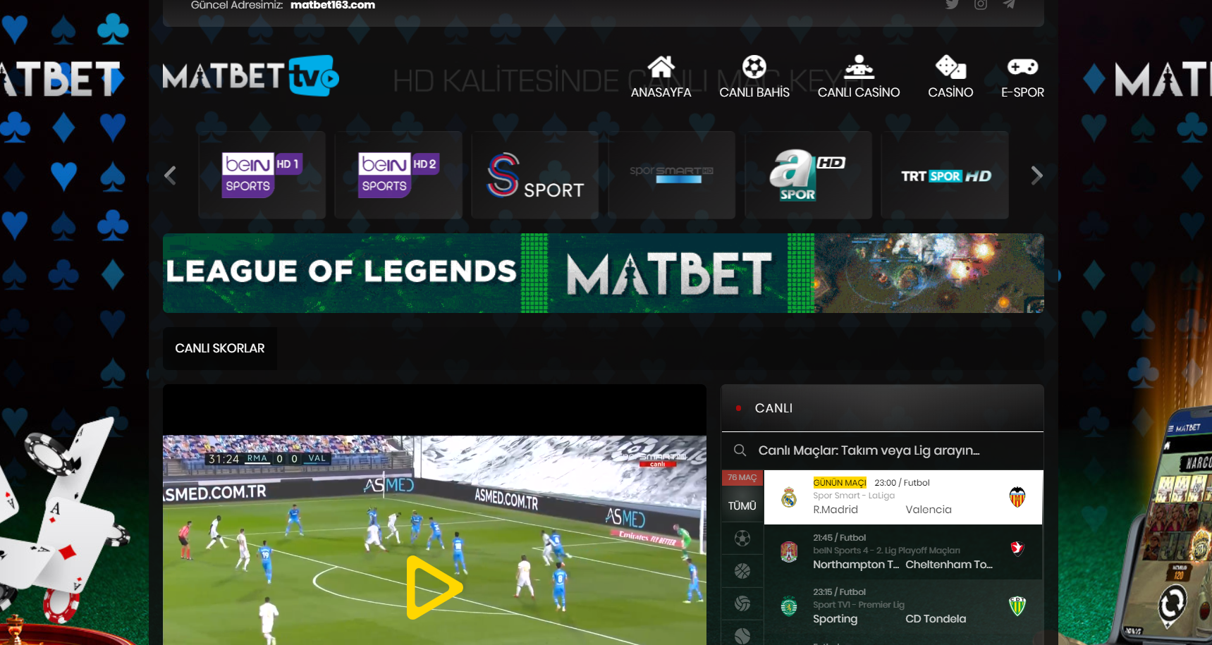 matbet tv bein sport 2