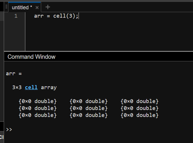 matlab cell array