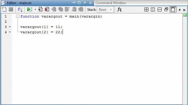 matlab inputs