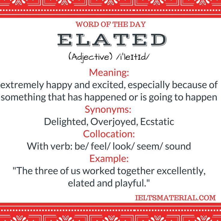 meaning for elated