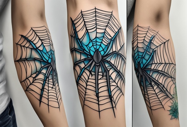 meaning of spider web on elbow