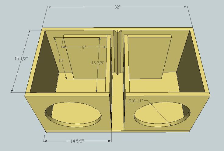 measurement subwoofer box design for 12 inch