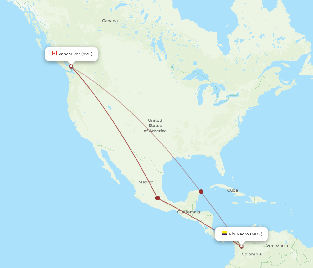 medellin to vancouver flights