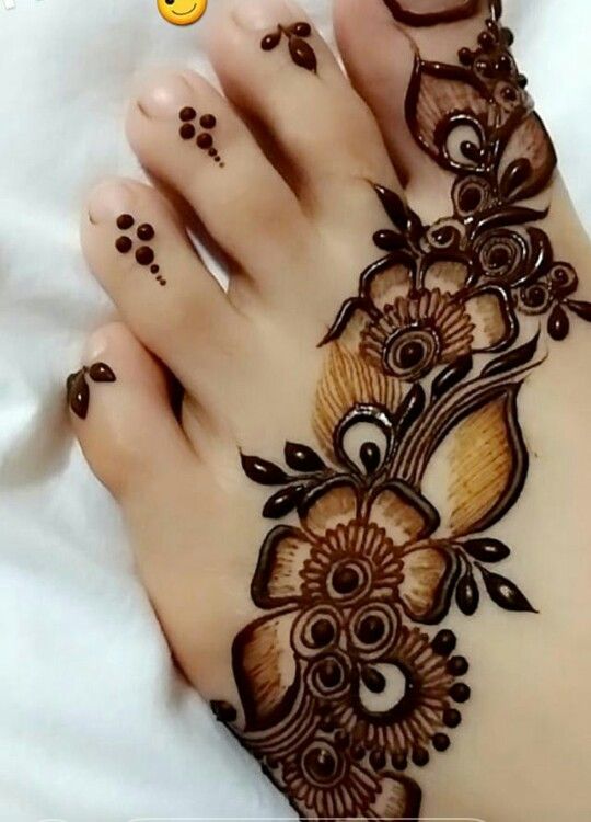 mehndi designs for feet arabic