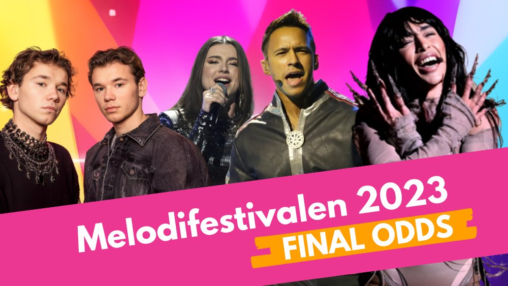 melodifestivalen 2023 odds