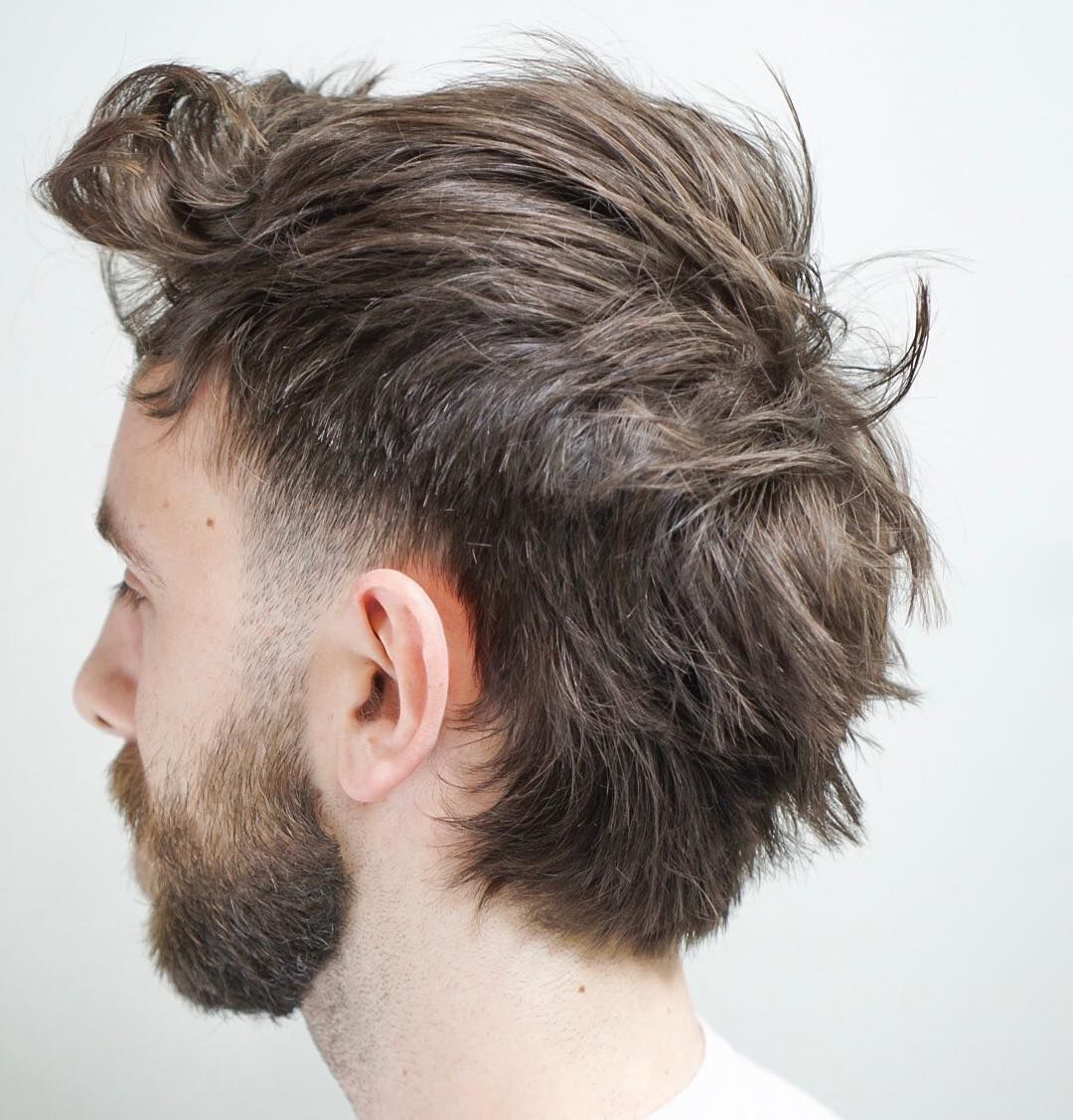 mens messy mullet