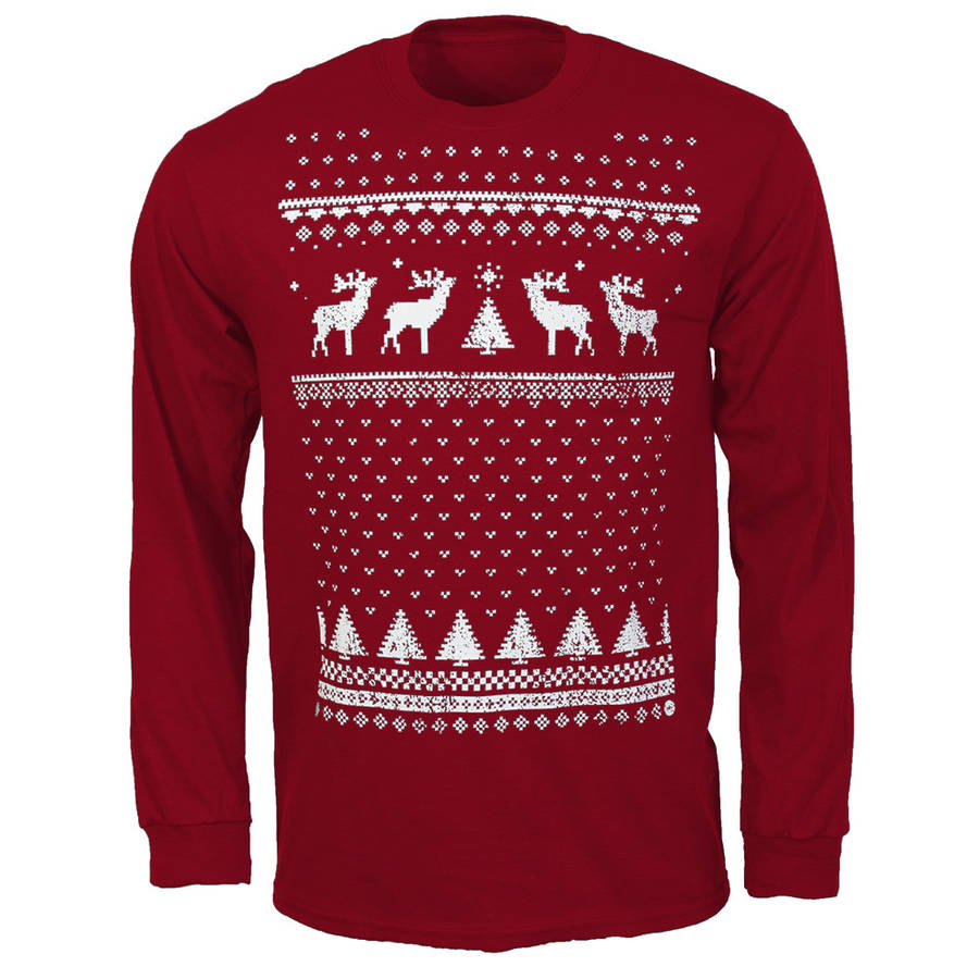 mens xmas long sleeve shirts