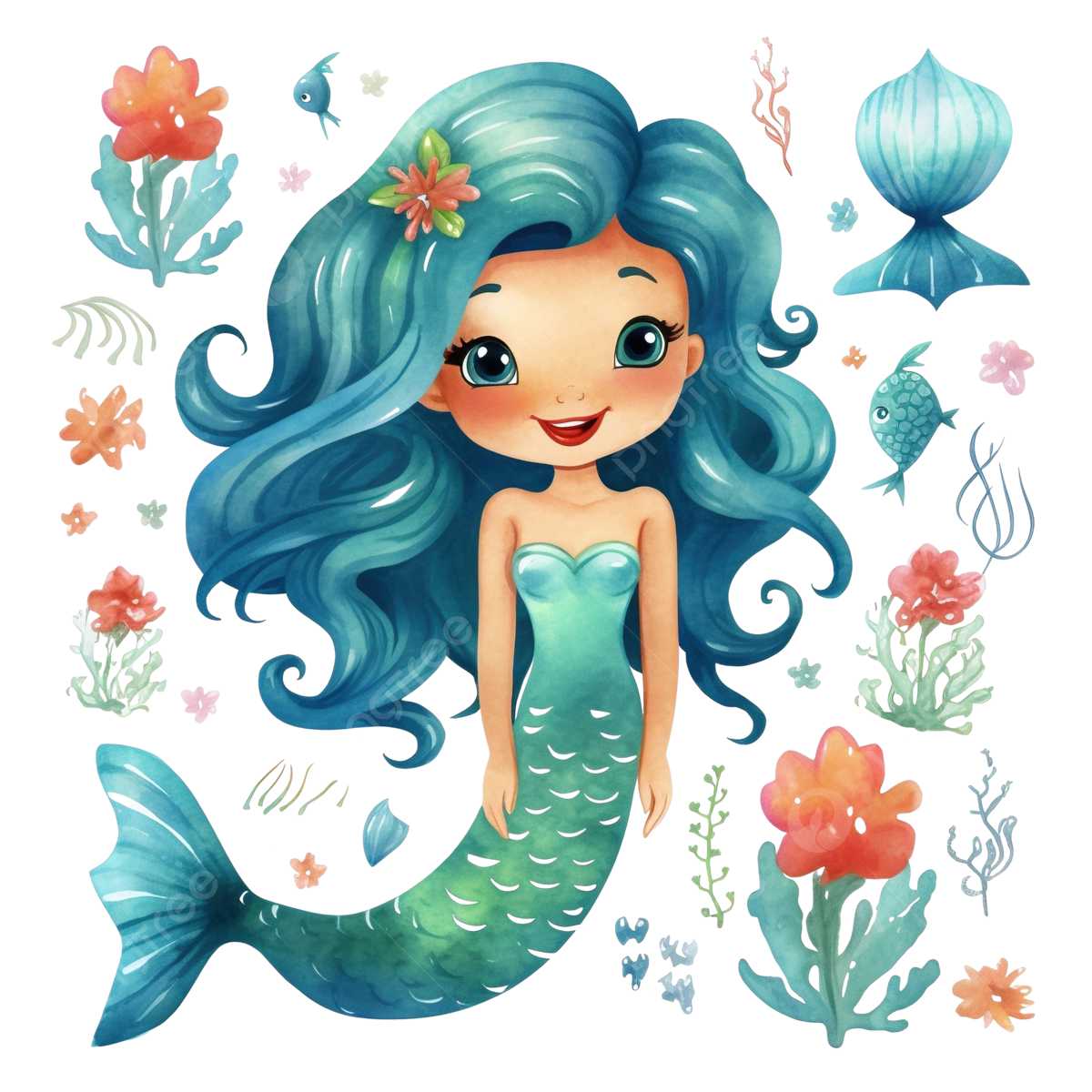 mermaid clipart