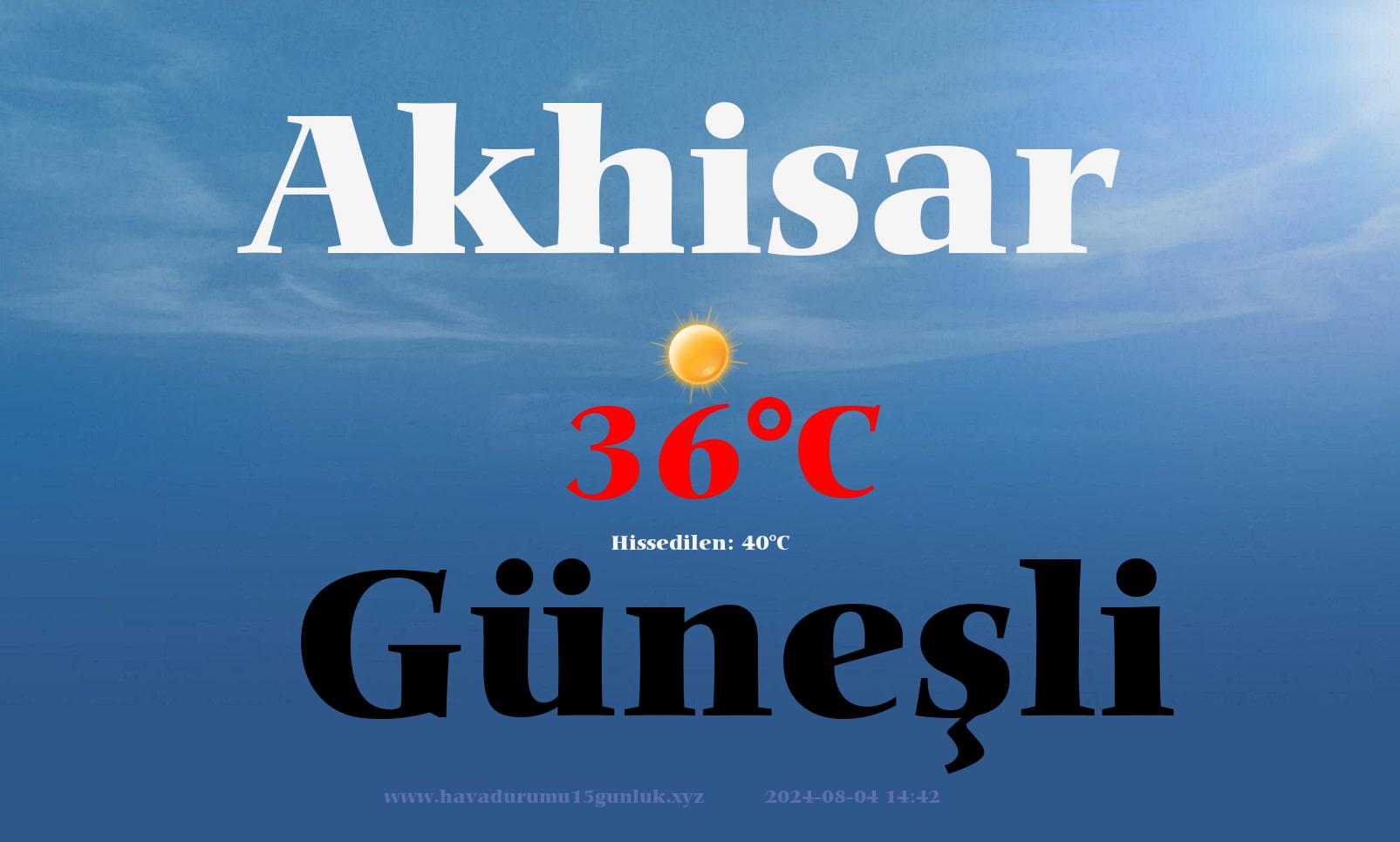 meteoroloji manisa akhisar