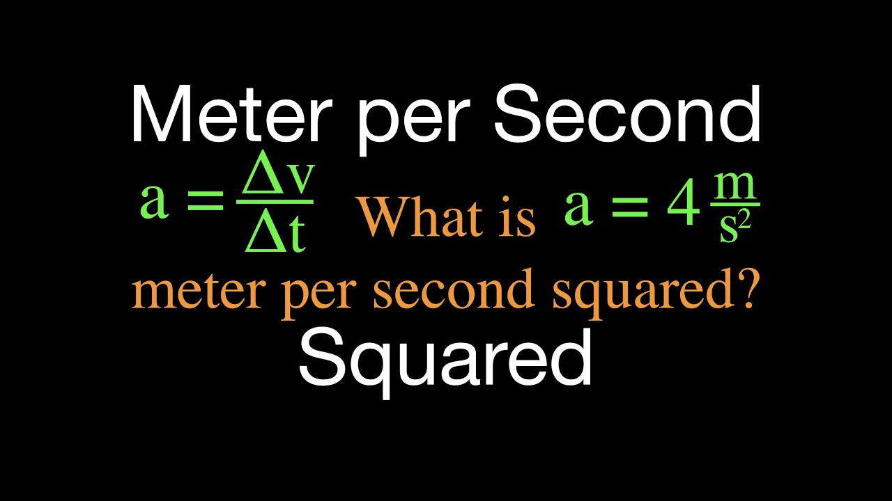 meters per second squared