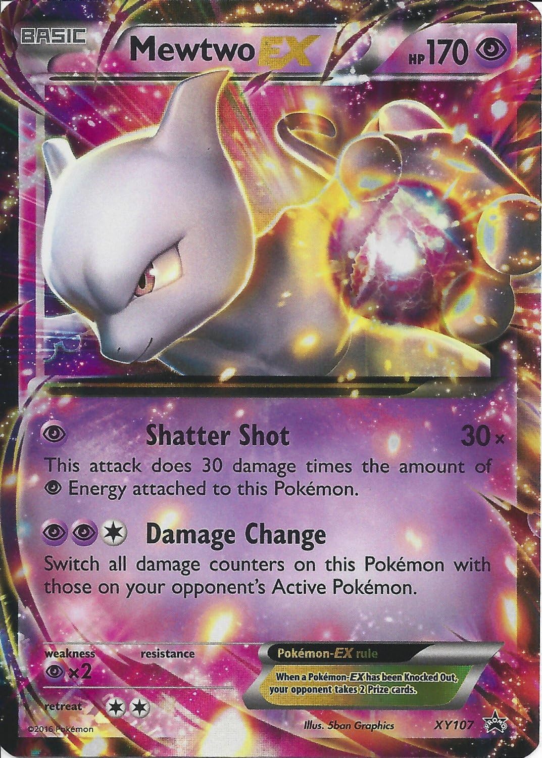 mewtwo ex pokemon card