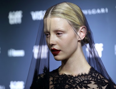 mia goth red carpet