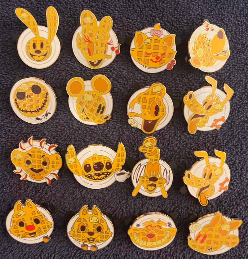 mickey waffle pins