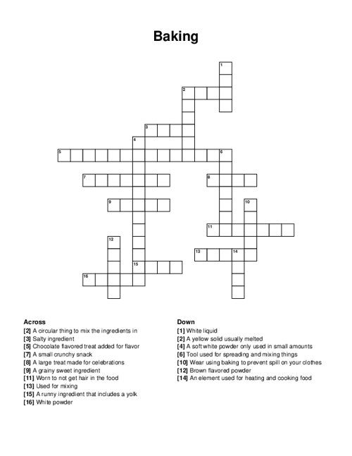 milk ingredient crossword