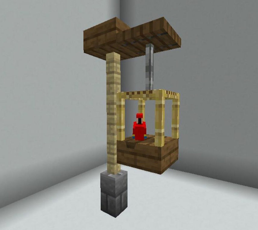 minecraft bird cage