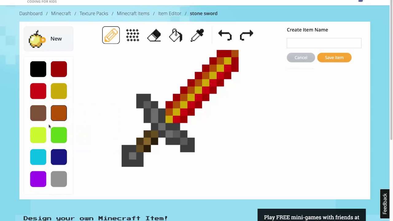 minecraft item editor