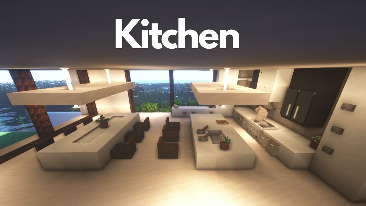 minecraft kitchen modern