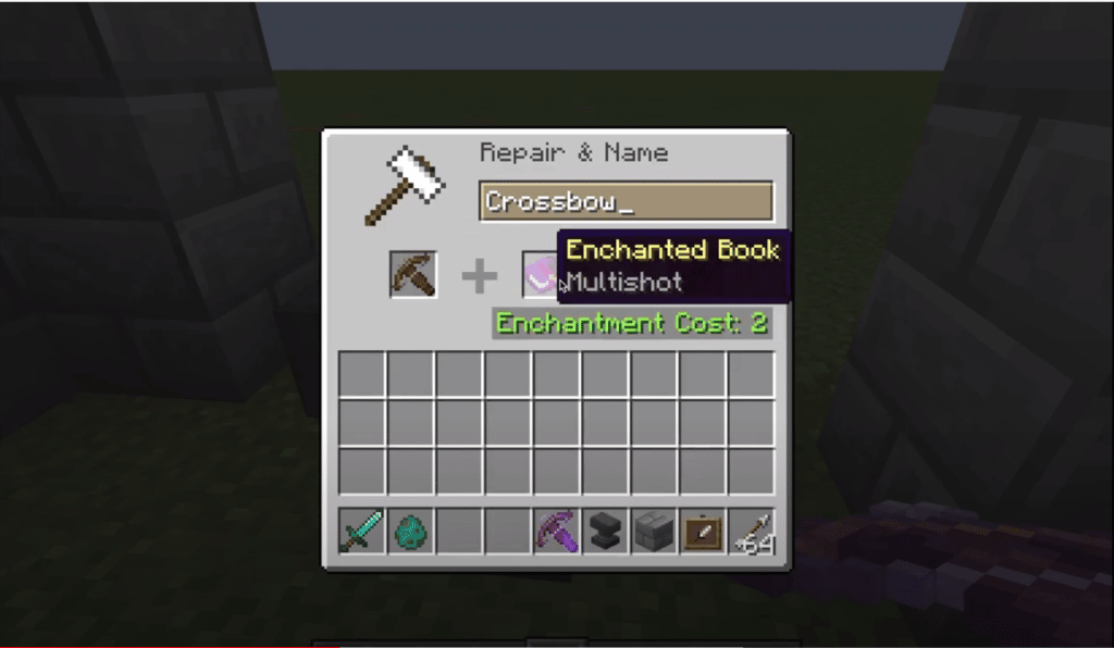 minecraft multishot enchantment