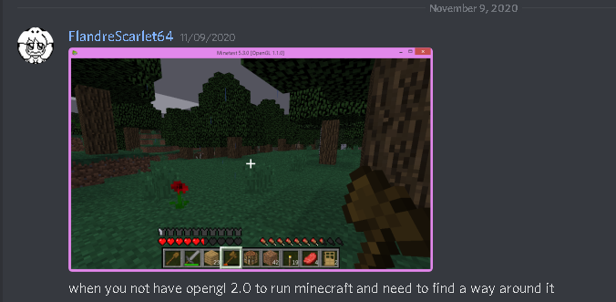 minecraft opengl 1.4