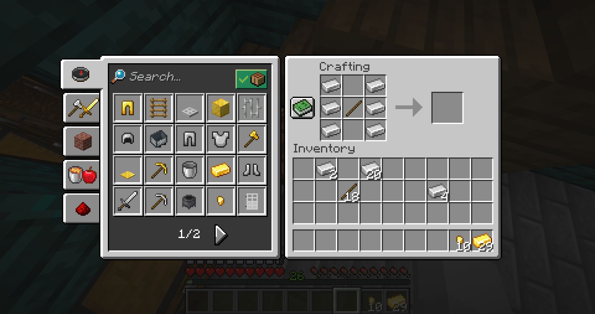 minecraft rails recipe