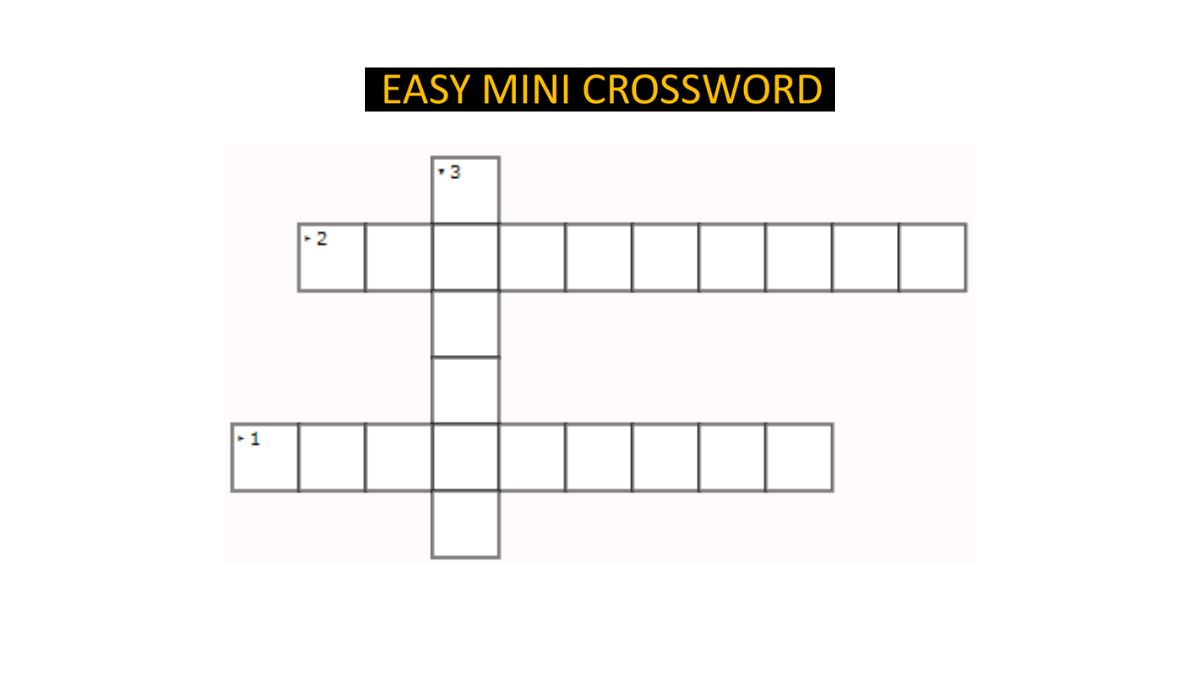 mini crossword puzzles