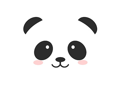 minimalist panda