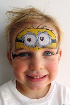 minion face painting