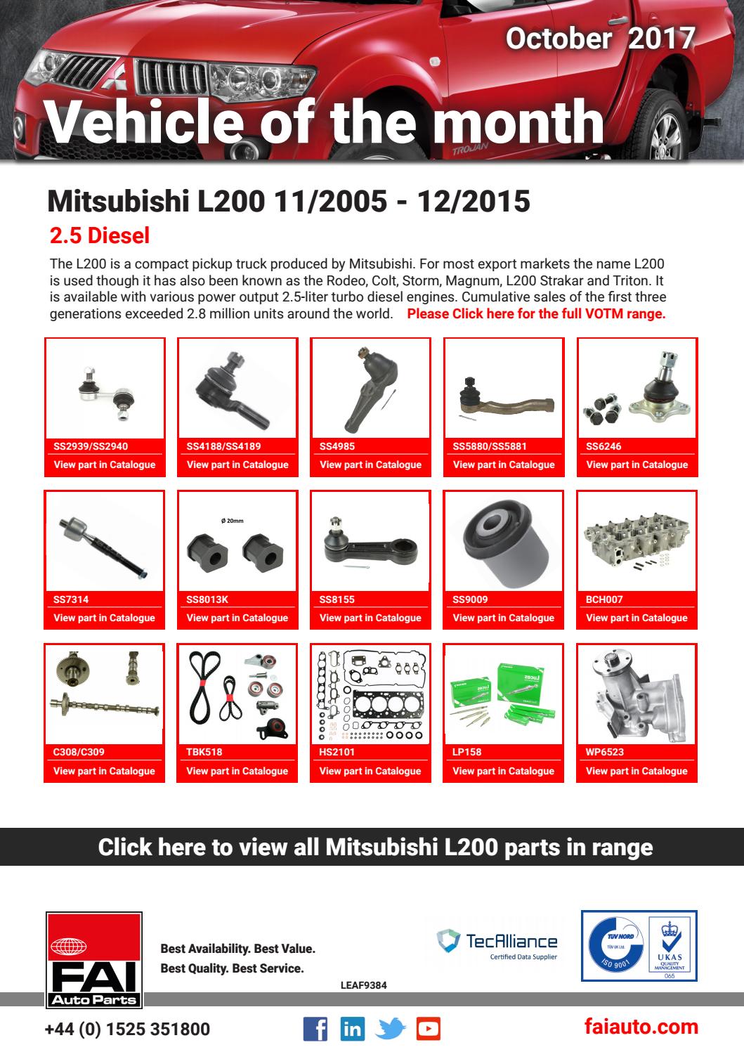 mitsubishi triton parts catalogue pdf