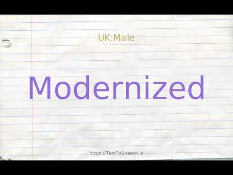 modernize antonym