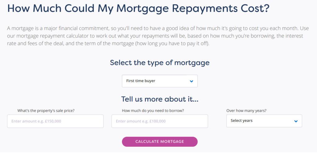 money supermarket mortgage calculator