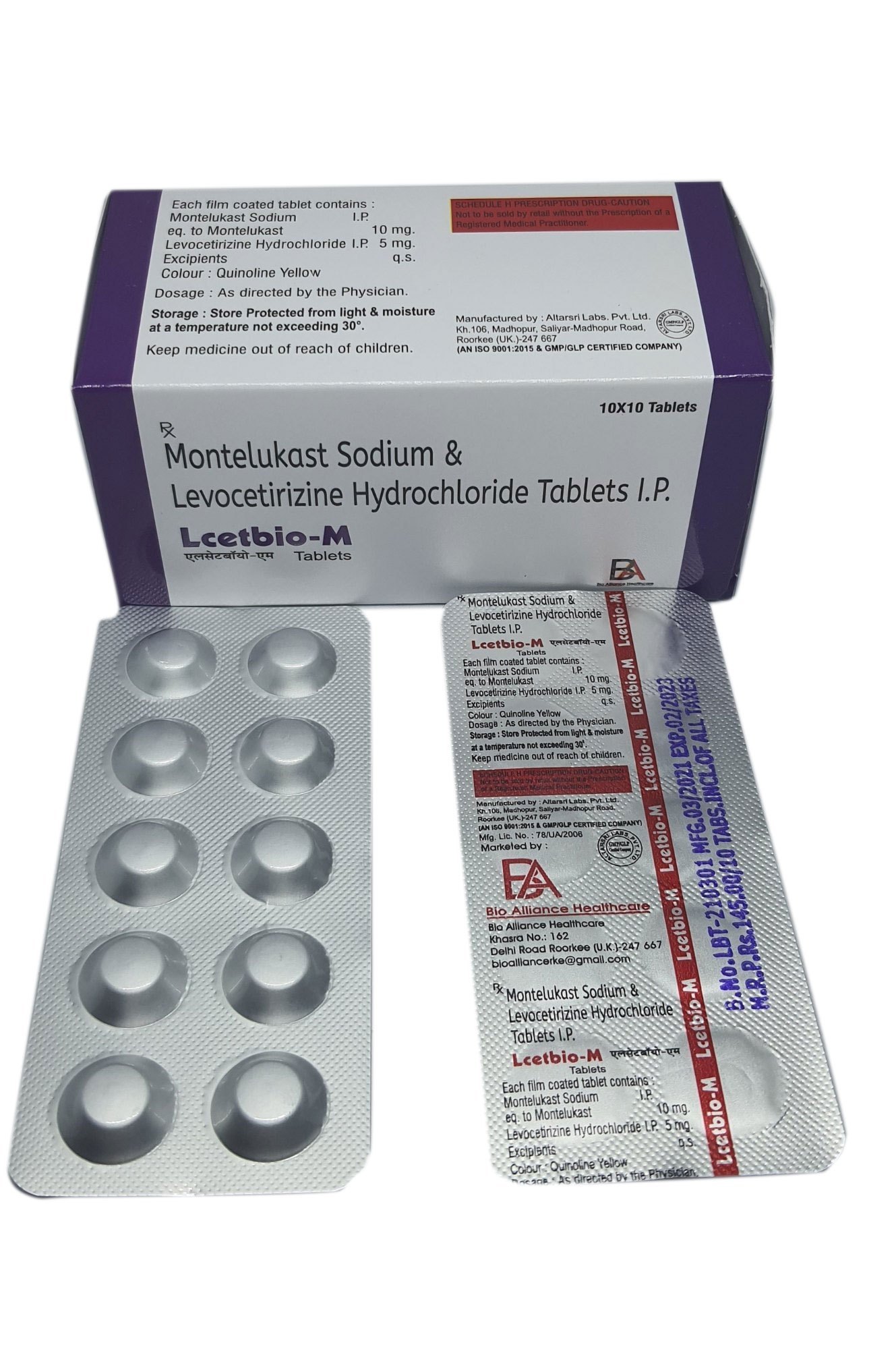 montelukast sodium and levocetirizine hydrochloride tablet uses