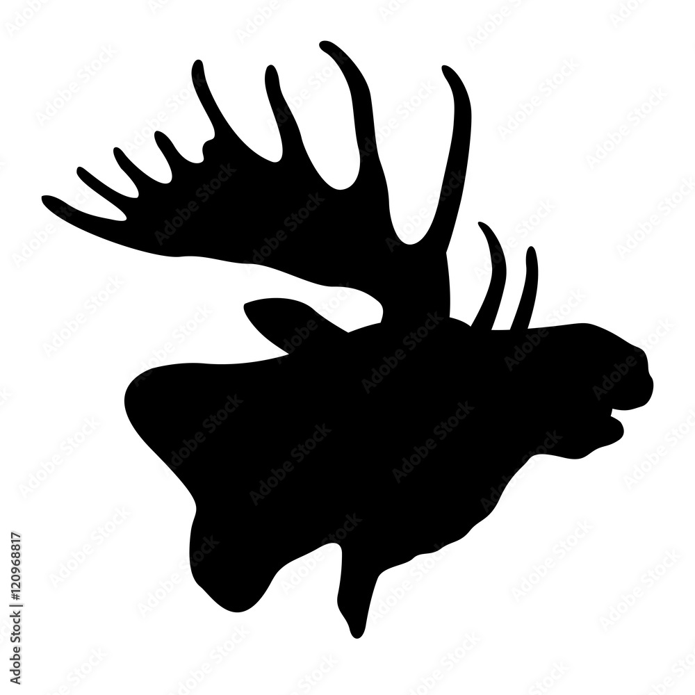 moose silhouette head