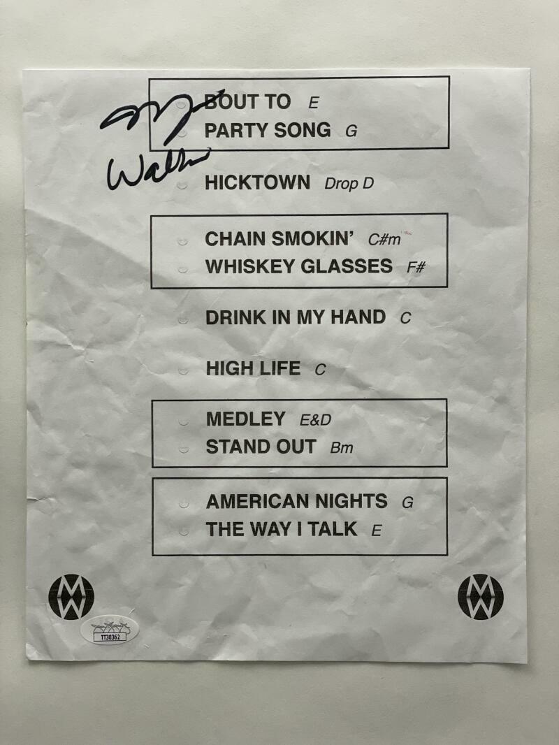 morgan wallen setlist