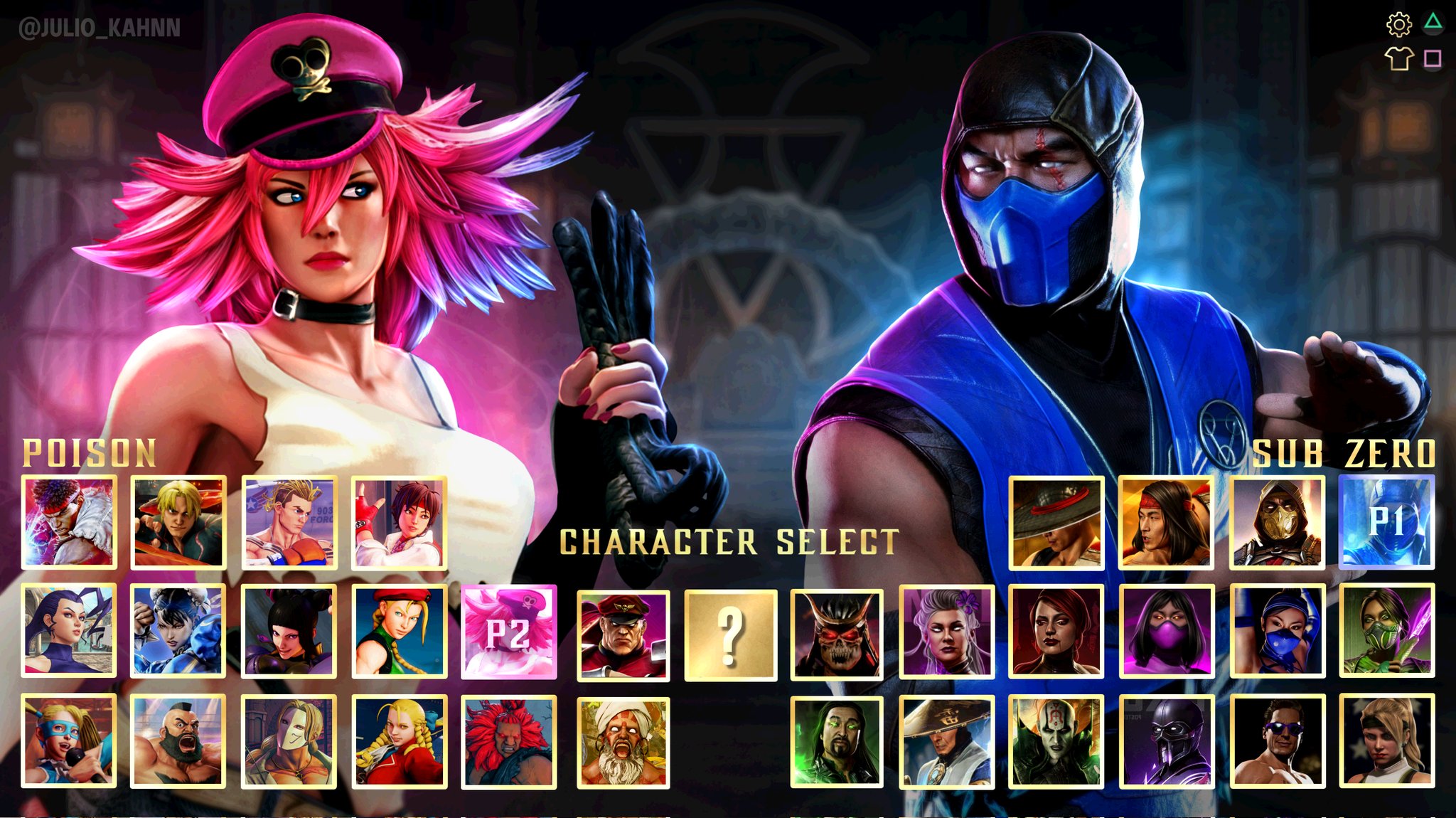 mortal kombat vs street fighter