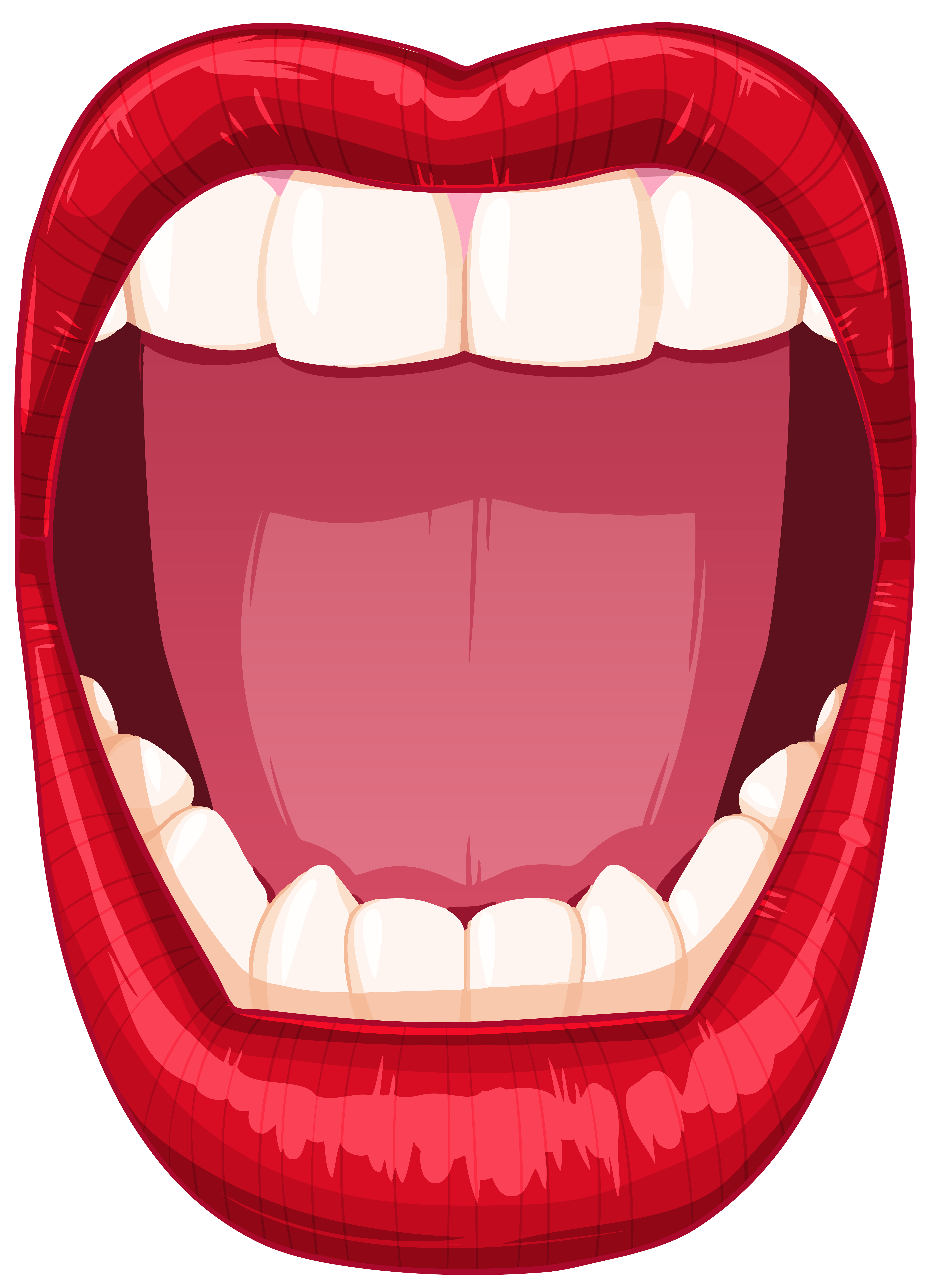 mouth open clipart