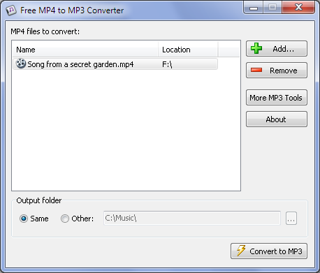 mp4 to mp3 free converter