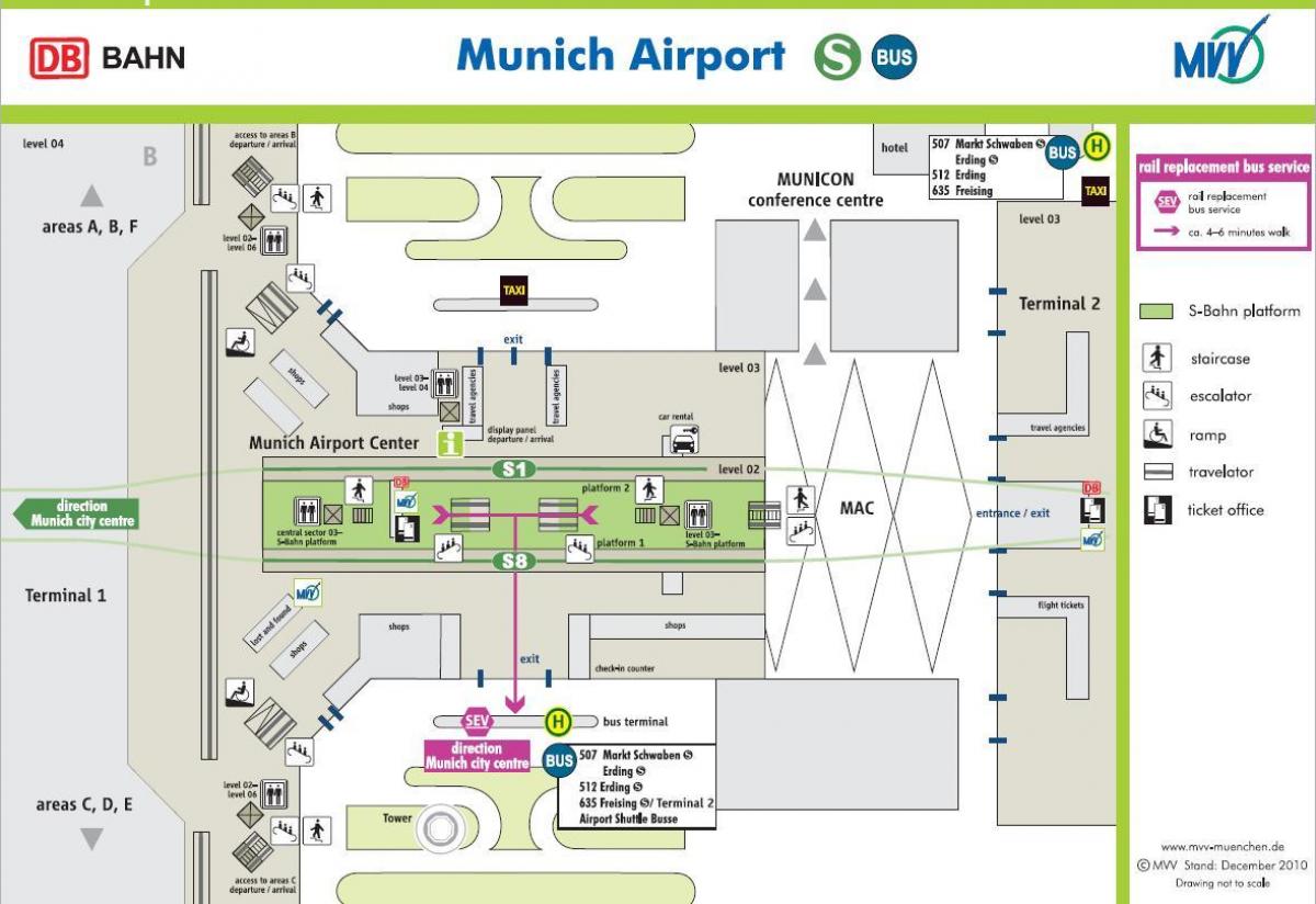 munich international airport terminal 2 map