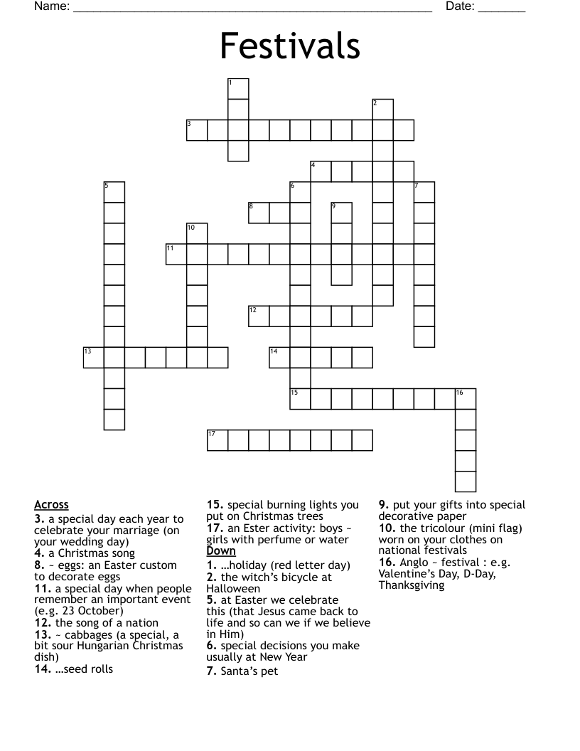 music festival crossword clue